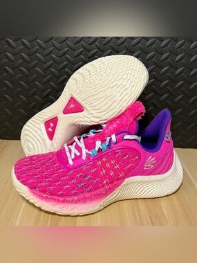 Under Armour Curry Flow 9 Sesame Street Abby Cadabby Pink Shoes Mens Size 10.5